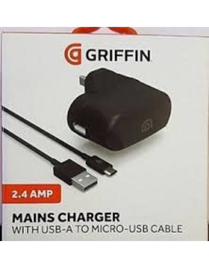 Griffin Mains Charger with USB-A to micro-USB Cable