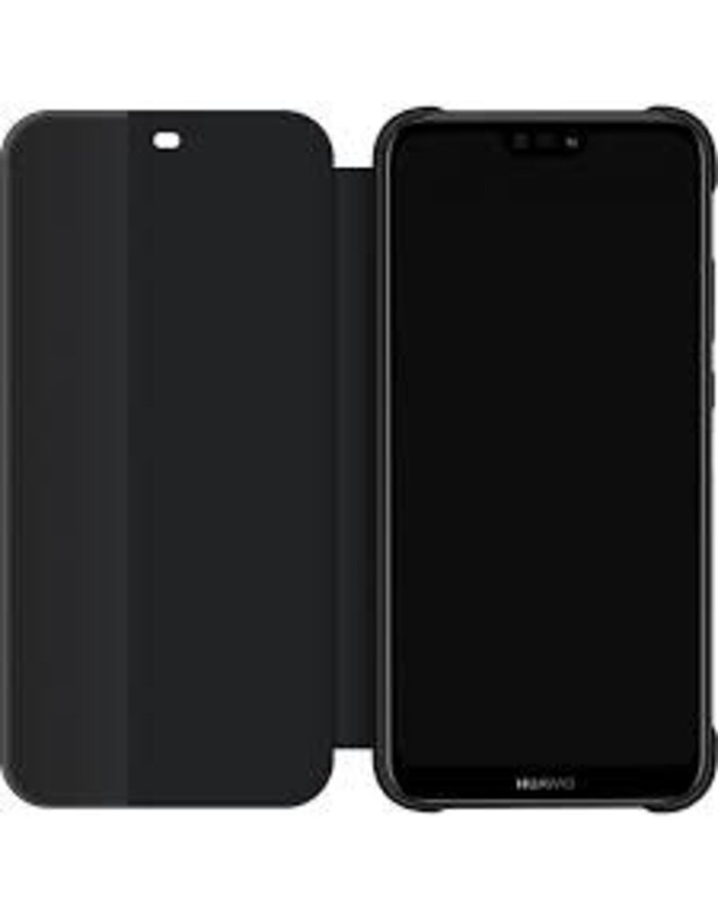 Huawei P20 Lite Flip Cover Black