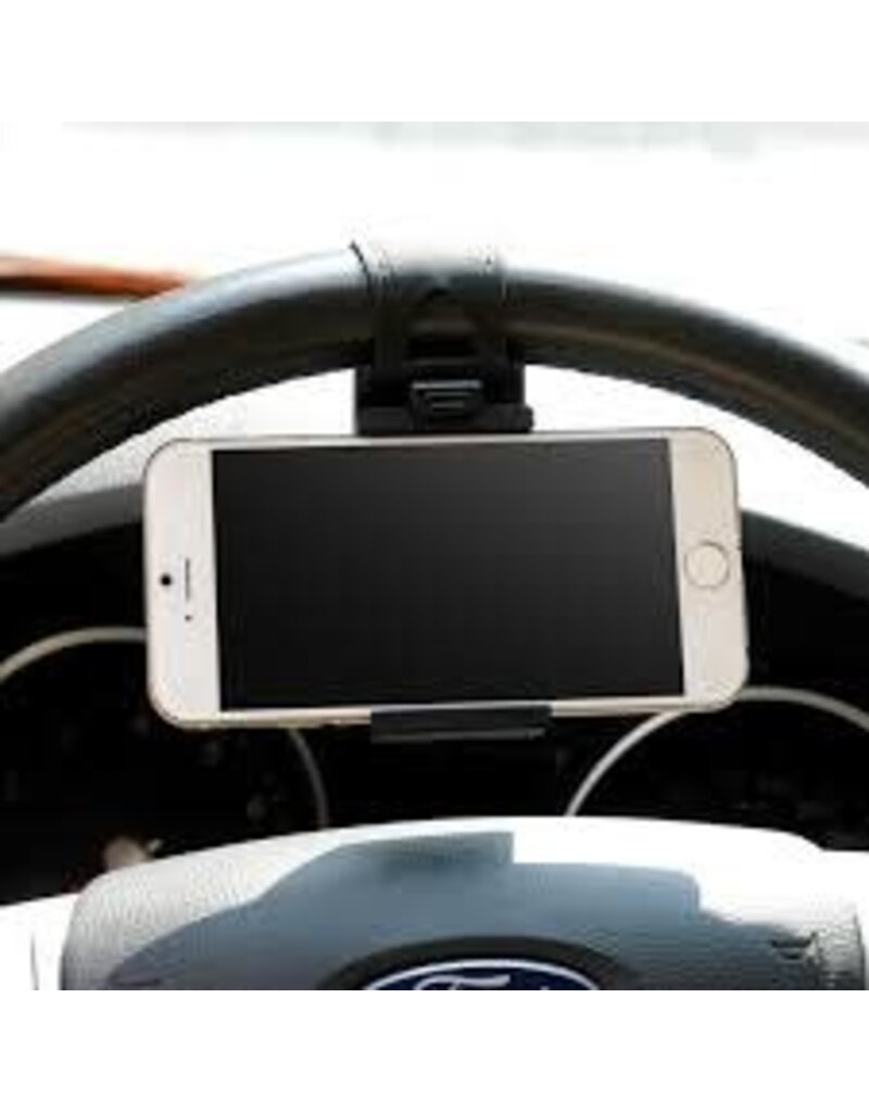 Car Steering Wheel Holder Black