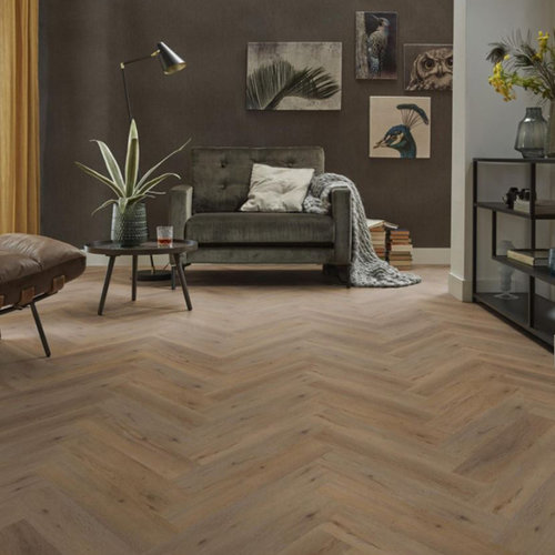 Ambiant Lijmstrook Visgraat Spigato Vivero Smoky 1821