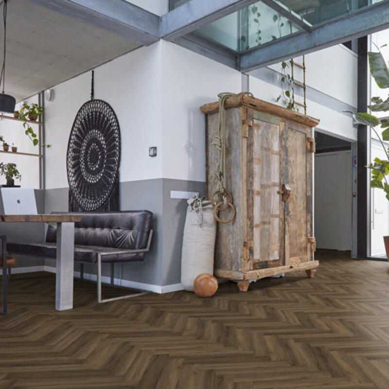 Click Visgraat Yup Paddington Warm Brown 3501