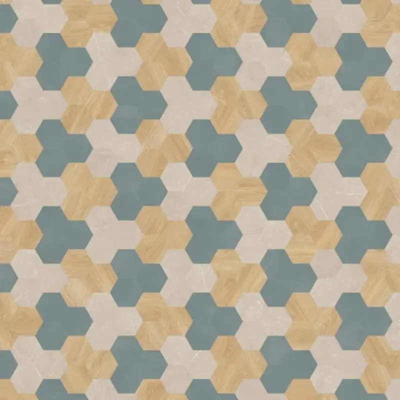 Lijmstrook Patroon Moods Hexagon Cluster 624