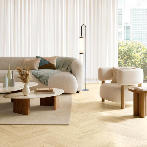 BerryAlloc Parket Visgraat Eiken Gelakt Parqwood Calm Nude B 61001490