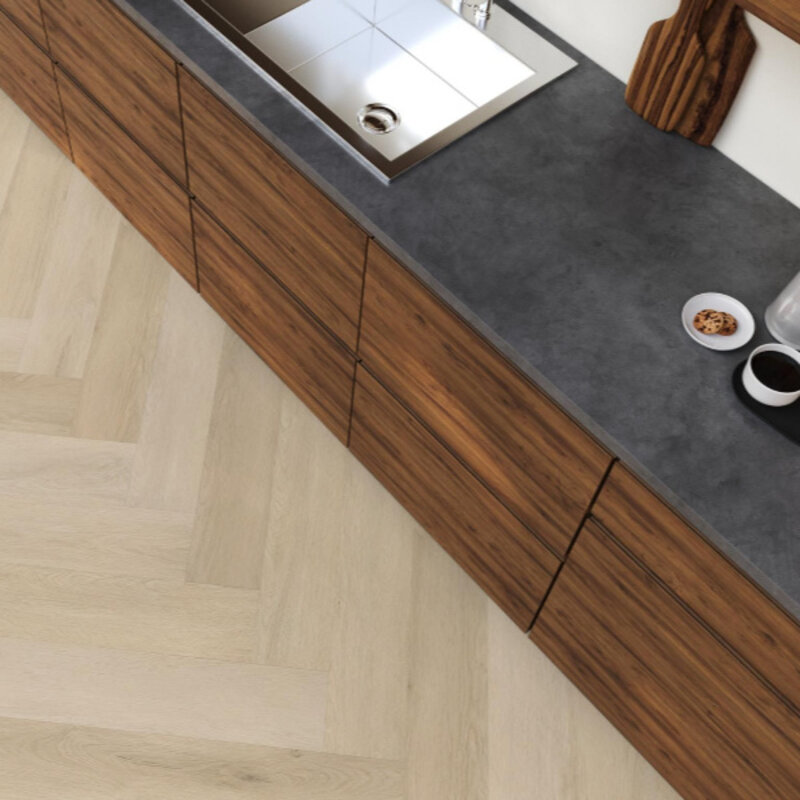 Click Yup Mayfair Herringbone Natural 4012