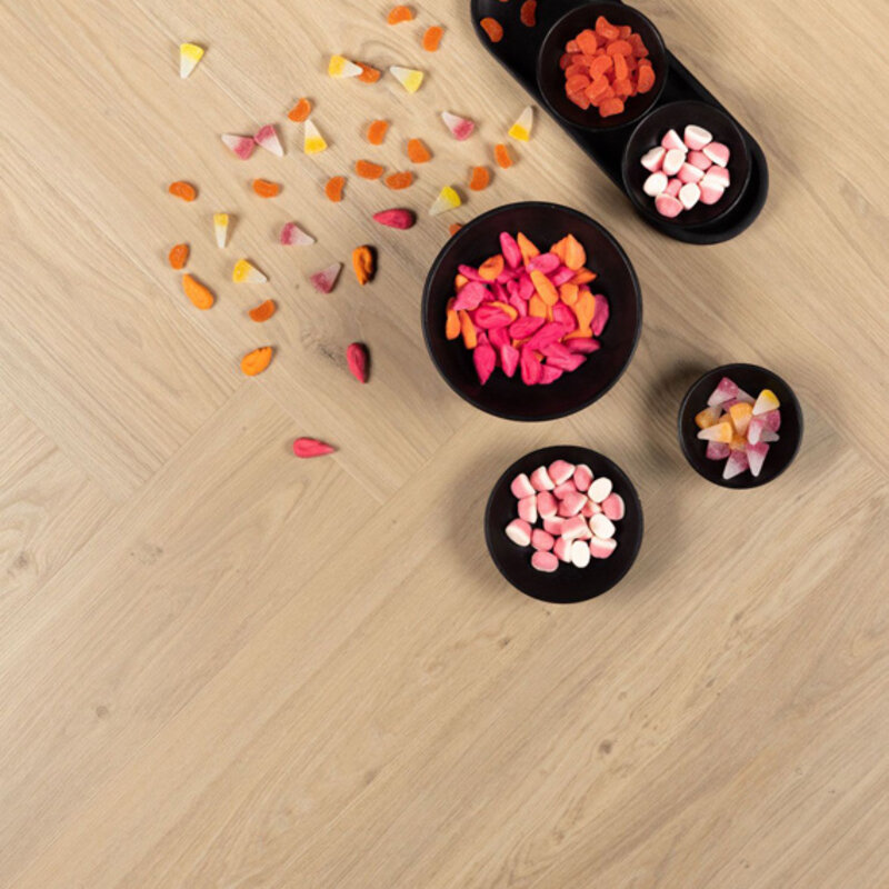 Lijmstrook Visgraat Ambitieus Creme Brulee 07805