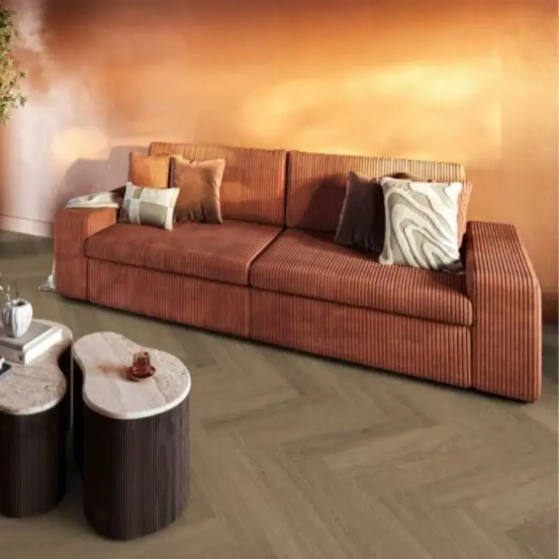 Lijmstrook Visgraat Yup Sutton Light Brown 1506