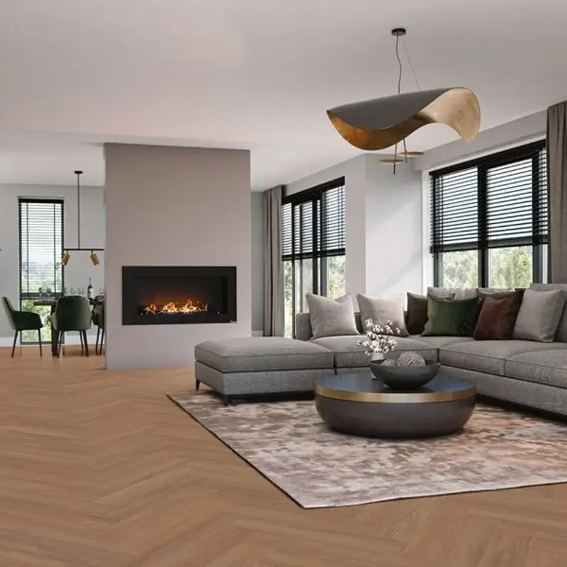 Lijmstrook Visgraat Eiken Bordeaux 8550