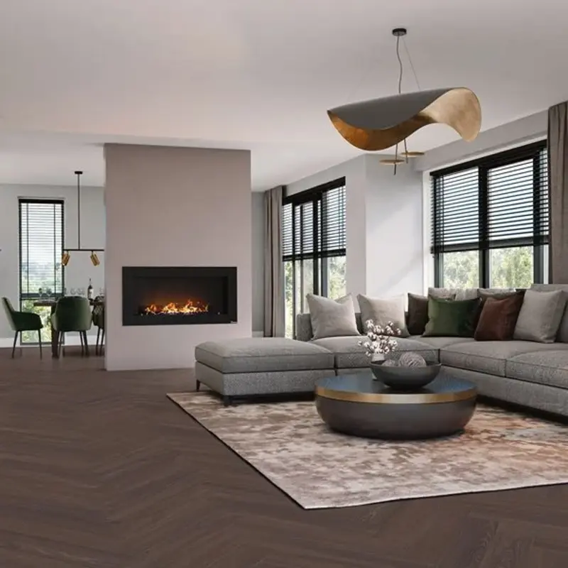 Lijmstrook Visgraat Eiken Bordeaux 8560