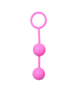 Easytoys Geisha Collection Vaginale Balletjes Verticale Ribbels - Roze