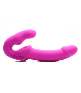 Strap U Evoke Vibrating Strapless Strap-On - Pink