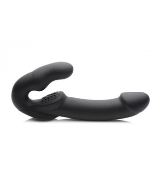 Strap U Evoke Vibrating Strapless Strap-On - Black