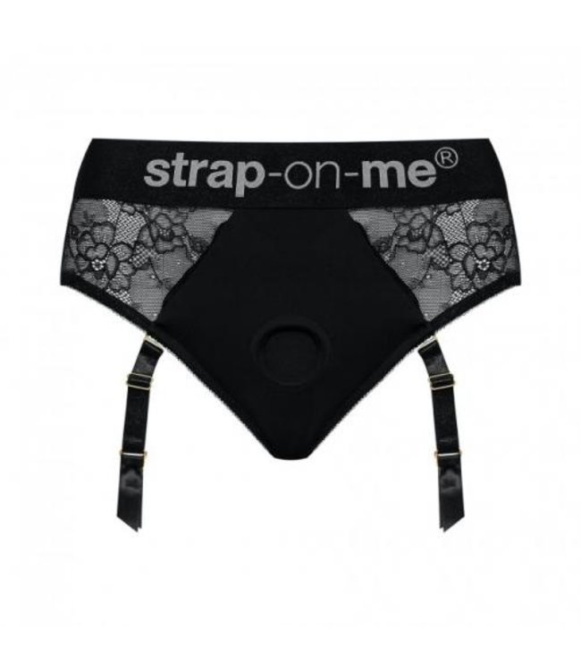 Strap-On-Me Diva Luxe Kanten Strap On Harnas met Jarretels