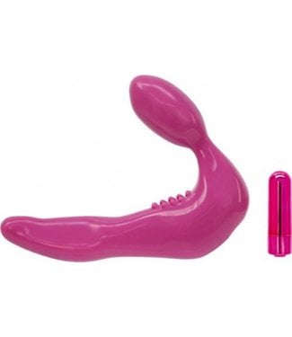 PowerBullet Infinity Vibrerende Strapless Strap-On- Roze