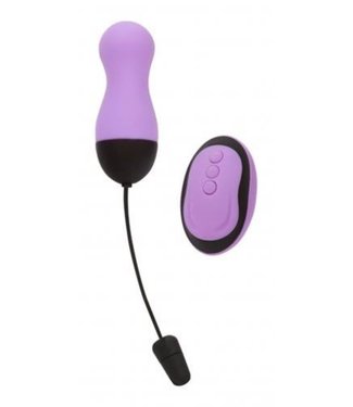 PowerBullet Vibrating Egg with Remote Control - Purple