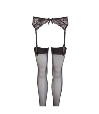 Cottelli Collection Lace suspender belt black