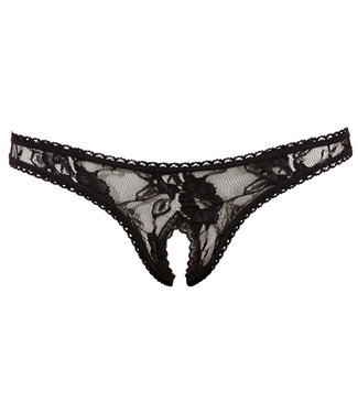 Cottelli Collection String de luxe avec entrejambe ouvert