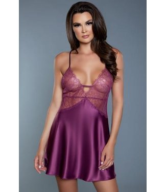 Be Wicked Carina Negligee - Purple