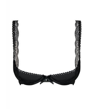 Obsessive Miamor Bra With Quarter Cups - Black