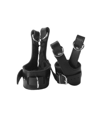 Strict Leather Poignets de Suspension Doublés en Molleton en Cuir Strict