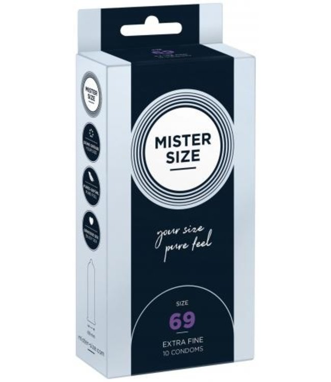Mister Size MISTER.SIZE Preservativos de 69 mm 10 unidades