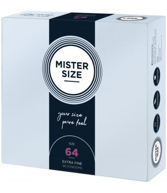Mister Size MISTER.SIZE Préservatifs 64 mm 36 pièces