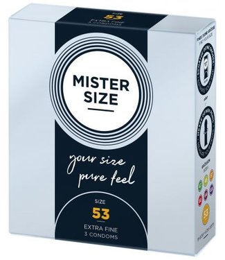 Mister Size MISTER.SIZE Préservatifs 53 mm 3 pièces