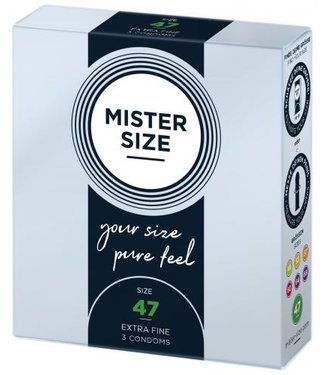 Mister Size MISTER.SIZE Préservatifs 47 mm 3 pièces
