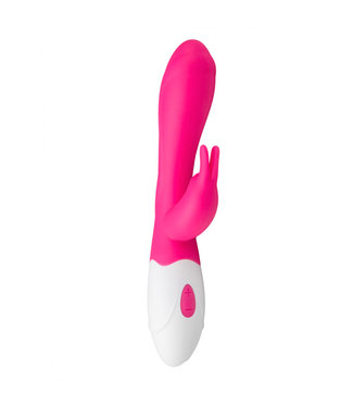 Easytoys Vibe Collection EasyToys Rechargeable Lapin Vibrateur - Rose / Blanc