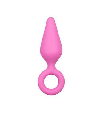 Easytoys Anal Collection Plugs annaux roses avec anneau de retrait - Medium