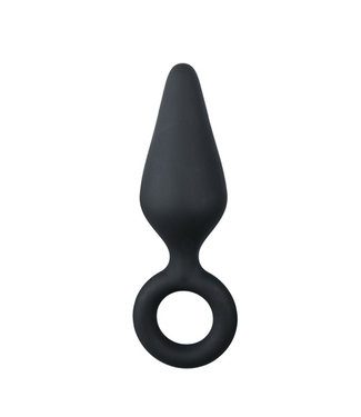 Easytoys Anal Collection Plugs anaux noirs avec anneau de rétraction - Medium
