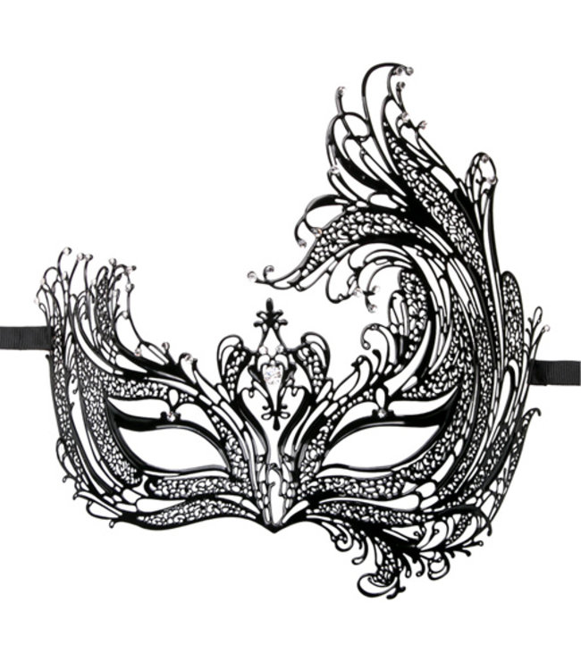 Easytoys Fetish Collection EasyToys – Durchbrochene venezianische Maske in Schwarz