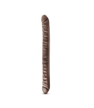 Dr Skin Dr. Skin - Dildo doble realista de 45,72 cm - Chocolate