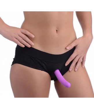 Strap U Envy Strap-on-Gurtzeug mit Dildo - Schwarz