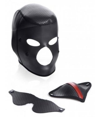 Master Series Scorpion Hood Met Afneembare Blinddoek En Mondmasker