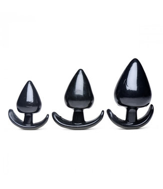 Master Series Conjunto de plug anal de 3 piezas Triple Spade