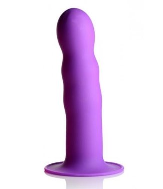 Squeeze-It Squeeze-It gewellter Dildo - Lila