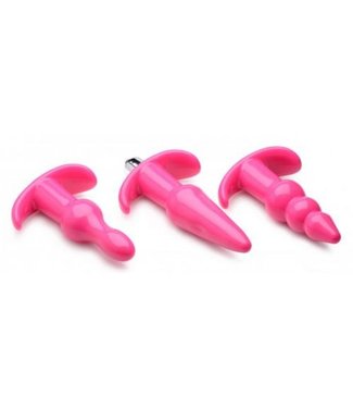 Frisky Plug anal Thrill Trio, conjunto de 3 - Rosa