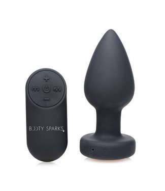 Booty Sparks Vibrierender Butt Plug mit LED-Beleuchtung - Mittel