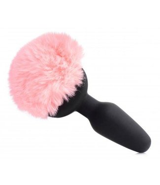 Tailz Vibrating Anal Plug With Bunny Tail - Pink