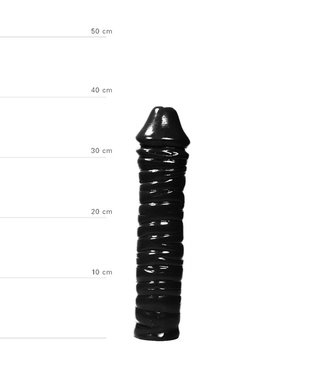 All Black Vibrador extra largo - Negro.