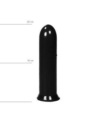 All Black Vibrador Todo negro de 19.5 cm - Negro