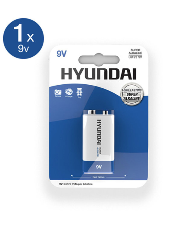 Hyundai Super Alkaline 9V Battery