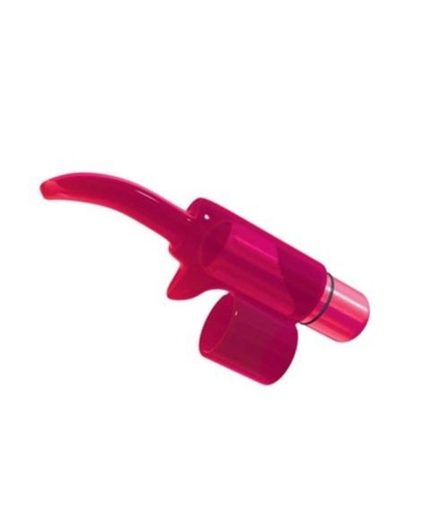 PowerBullet Tingling Tongue Bullet Finger Vibrator- Pink