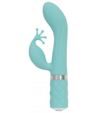 Pillow Talk Pillow Talk - Kinky Vibromasseur "rabbit" et pour point G - Turquoise