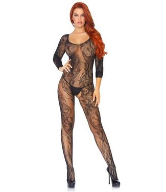 Leg Avenue Leg Avenue Combinaison sans couture entrejambe ouvert Noir