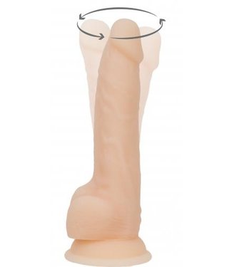 Naked Addiction Naked Addiction - Realistic Rotating Dildo With Remote Control - 18 cm