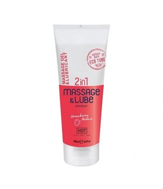 HOT Lubrifiant et Gel de Massage 2 en 1 - Toucher Soyeux