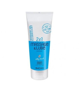 HOT 2 in 1 Heißes Massagegel und Gleitmittel - Silky Touch