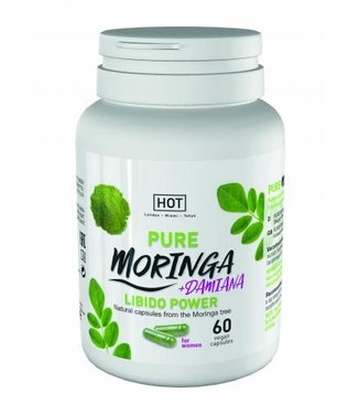 HOT HOT BIO - Capsules de Moringa stimulantes pour femmes - 60 unités