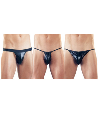 Svenjoyment Underwear Ensemble de strings 3 pièces wetlook